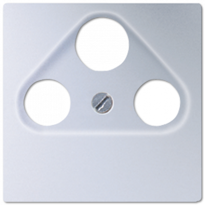 Крышка для SAT-TV-FM-розеток, фиксация винтом; дюропласт; алюминий; A500, A561PLSATAL