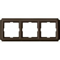 Antique Рамка 3-ная, коричн.