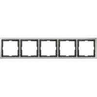 MERTEN Artec РАМКА 5 постов, СТАЛЬ, SD