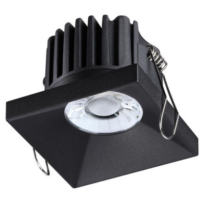 Novotech 358481 SPOT NT21 204 черный Светильник встраиваемый IP44 LED 3000K 10W 100-265V METIS