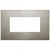 Vimar Накладка CLASSIC на 4 модуля сталь матовая, 19654.08