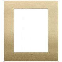 19668.12 - Vimar Накладка Classic на 8 модулей латунь зачищенная щеткой