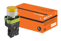 Кнопка BW3561 с подсветкой желтый 1з TDM Electric, SQ0704-0056