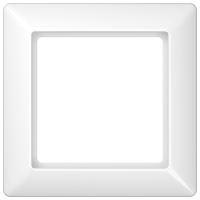 Рамка 1-кратная для вертикальной и горизонтальной установки; термопласт, белая, AS581BFWW