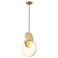 ST LUCE SL6107.203.01 Светильник подвесной ST-Luce Золотистый/Белый Золотистый LED 1*14W 3000K