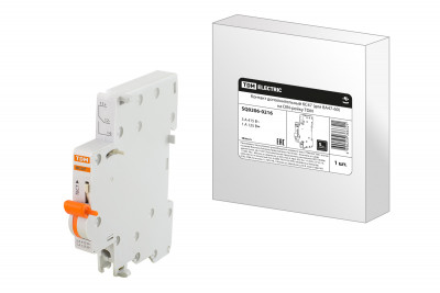 Контакт дополнительный КС47 (для ВА47-60) на DIN-рейку TDM Electric, SQ0206-0216
