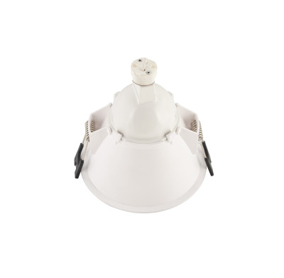Denkirs DK3026-WB Встраиваемый светильник, IP 20, 10 Вт, GU5.3, LED, белый/черный, пластик