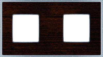 FD01452WCB Fede Belle Epoque Wood Рамка 2-ная, Wenge-Bright Chrome
