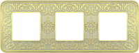 FD01373OP Fede Emporio Рамка 3-ная, Gold White Patina