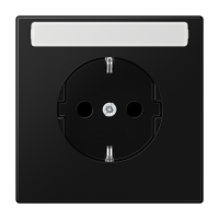 Розетка SCHUKO® с полем для надписи; дюропласт; черный матовый , LS1520NASWM