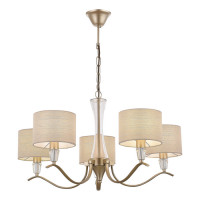 ST LUCE SLE1126-203-05 Светильник подвесной Шампань/Бежевый E14 5*40W