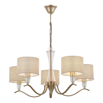 ST LUCE SLE1126-203-05 Светильник подвесной Шампань/Бежевый E14 5*40W