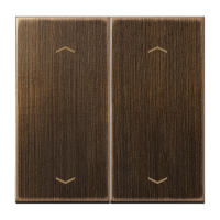 Клавиша для KNX кнопки, 2 группы, с символами "стрелки"; металл; латунь Antik, ME102PAT Клавиша для KNX кнопки, 2 группы, с символами "стрелки"; металл; латунь Antik, ME102PAT