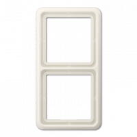 Рамка для вертикальной и горизонтальной установки ударопрочная, 2-кратная; слоновая кость, CD582WUW