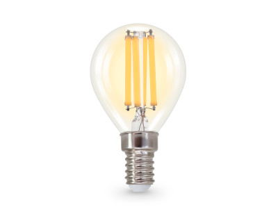 Светодиодная лампа филамент шар P45 E14 15Вт 2700K 270°, AMBRELLA LIGHT, 451533