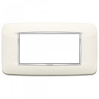 Vimar Накладка с закруглениями для 4 модулей арктическая белая, 20684.C01