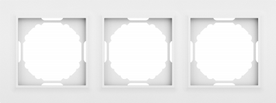 Donel A07 Wave матовый белый рамка 3-я, серия DB, DEW21333