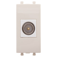 4405501 - ДКС Розетка TV оконечная модульная, "Avanti", "Ванильная дымка", 1 модуль