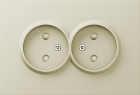 Donel A07 шампань накладка для розетки 2-й без заземления, со шторками 16A 250 В~,серия DB, DE22651