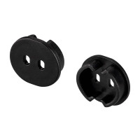 Заглушка ARH-ROUND-D20-DUAL BLACK с отверстием (Arlight, Пластик), 039302