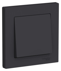 ATN001012 - ATLASDESIGN 1-клавишный ВЫКЛЮЧАТЕЛЬ, сх.1, 10АХ, в сборе, КАРБОН, Systeme Electric