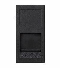 Simon SConnect Адаптер на 1 RJ45 CJ545U(FM), CJ546U(FM), шторка 22,5х45мм, графит, KA76-14