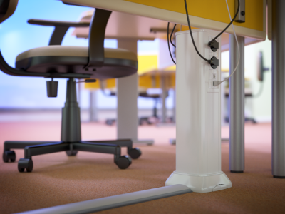 ДКС Алюминиевая колонна 0,71 м, цвет белый, 09592