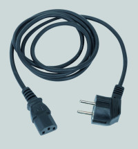 Simon SConnect Кабель электрический с вилкой 2К+З, 2м, графит, KTL8-14