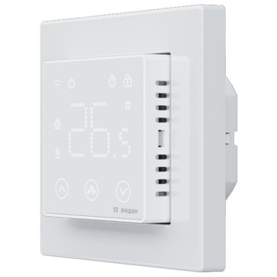 Терморегулятор Ридан Clever с Wi-Fi, с комбинацией датчиков, белый, 16А , 21RT0108R