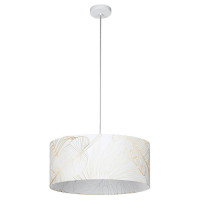 900635 Подвес  BUCAMARANGA, 1x40W(E27), сталь, белый/текстиль, белый, золотой