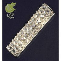 LUSSOLE STINTINO Бра, цвет основания - хром, плафон - стекло (цвет - прозрачный), 2x5W G9, GRLSL-8701-02