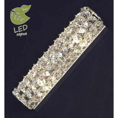 LUSSOLE STINTINO Бра, цвет основания - хром, плафон - стекло (цвет - прозрачный), 2x5W G9, GRLSL-8701-02