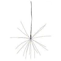710-15 Светильник FIREWORK, 60X0,06W (LED), 4,5V, 26х26см, сталь, черный, 3x АА (не в комплекте)
