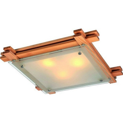 Arte Lamp ARCHIMEDE, Светильник потолочный, цвет арматуры - КОРИЧНЕВЫЙ, цвет плафона/декора - БЕЛЫЙ, 3х60W E14, A6460PL-3BR