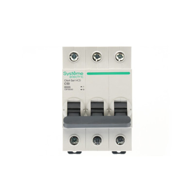City9 Set Автоматический выключатель (АВ) С 50А 3P 6kA 400В, Systeme Electric, C9F36350