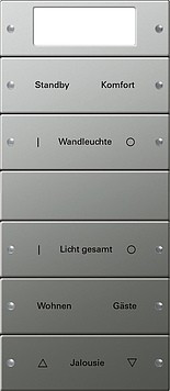 2145602 Gira Комплект клавиш, 5 шт. Plus, ГРАВИРОВКА