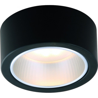 Arte Lamp EFFETTO, Накладной светильник, цвет арматуры - черный, цвет плафона/декора - ЧЕРНЫЙ, 1х11W GX53, A5553PL-1BK