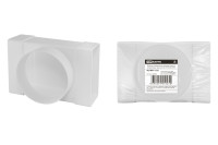 Тройник соединитель прямоугольного воздуховода с круглым, 55х110/D100, TDM Electric, SQ1807-1733