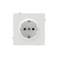 DKC KANT Розетка силовая, 2P+E, с з/ш, белый песок, 7010003