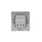 DKC KANT Розетка силовая, 2P+E, с з/ш, белый песок, 7010003