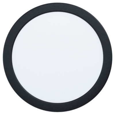 99159 Светодиод. встраив. светильник FUEVA 5, 16,5W (LED), ?216, ET26, 2000lm, 4000K, сталь, черный