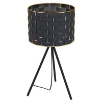 99526 Настольная лампа MARASALES, 1x40W, E27, H570, ?280, сталь/текстиль, черный/латунь