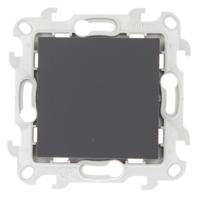 Simon Перекрестный выключатель (с 3-х мест) 10AX 250В~ цвета графит S24 Harmonie, 2450251-038
