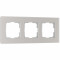 Werkel W0033117/ Рамка на 3 поста Senso (дымчатый, стекло soft-touch), a067416