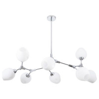 Arte Lamp YUKA, Люстра, цвет арматуры - ХРОМ, цвет плафона/декора - БЕЛЫЙ, 8х60W E27, A4103SP-8CC Arte Lamp YUKA, Люстра, цвет арматуры - ХРОМ, цвет плафона/декора - БЕЛЫЙ, 8х60W E27, A4103SP-8CC