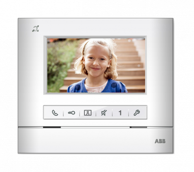 M22343-W - Абонентское устройство 4,3, классик, с индукционной петлёй, белый матовый - 2TMA070020W0061