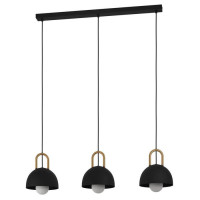 99694 Подвесной потолочный светильник (люстра) CALMANERA, 3x40W, E27, L900, B200, H1100, сталь, черн