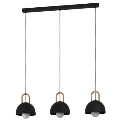 99694 Подвесной потолочный светильник (люстра) CALMANERA, 3x40W, E27, L900, B200, H1100, сталь, черн