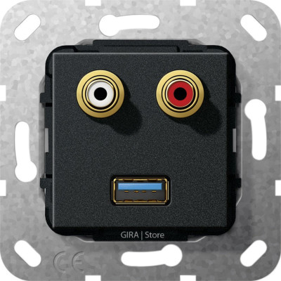 Разъем USB 3.0 A,тюльпан аудио