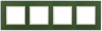 ЭРА 14-5104-27 Elegance Зеленый/сл.кость Стекло Рамка 4-ая